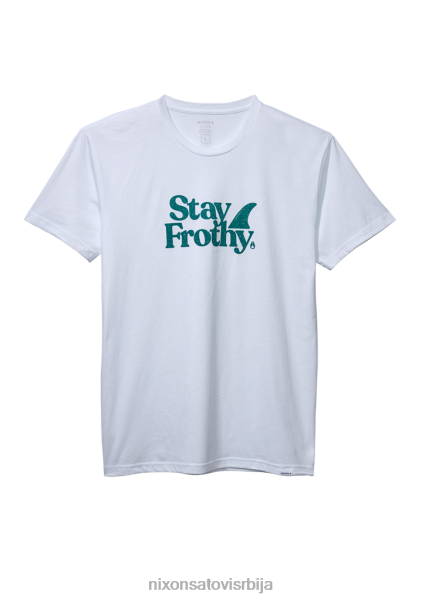 остати пенушава репреве мајица Nixon бело / жалфија 6P64X515 одећу