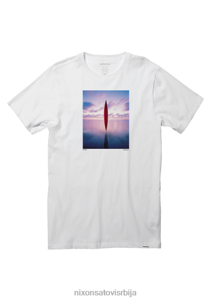 мајица за лов на носорога Nixon бео 6P64X519 одећу