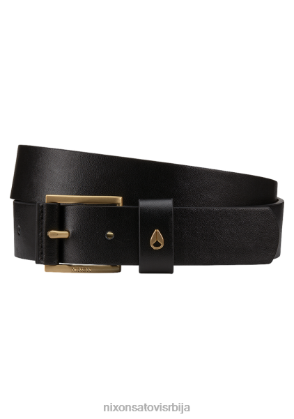 амерички вегански појас Nixon црно злато 6P64X552 Прибор