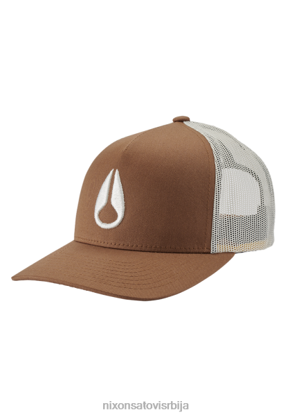 икона камионски шешир Nixon браон/бели 6P64X447 Прибор