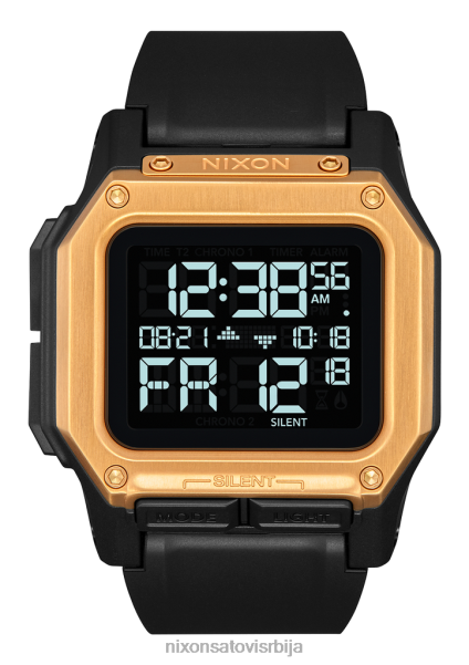 регулус Nixon црно злато 6P64X156 гледати