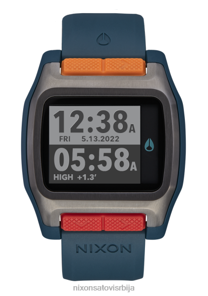 плима Nixon лака гунметал/теал 6P64X201 гледати