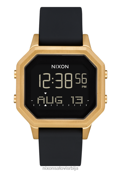 сирена од нерђајућег челика Nixon златно/црно 6P64X207 гледати