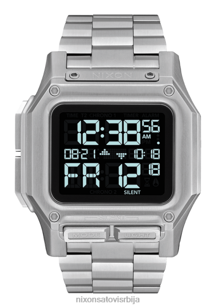 регулус нерђајући челик Nixon црн 6P64X214 гледати