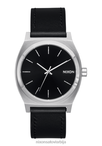 временска кожа Nixon сребрно/црно 6P64X130 гледати