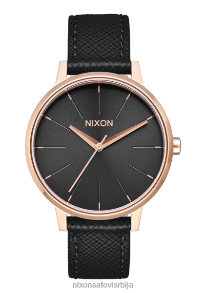 кенсингтон кожа Nixon росе голд/црна 6P64X235 гледати