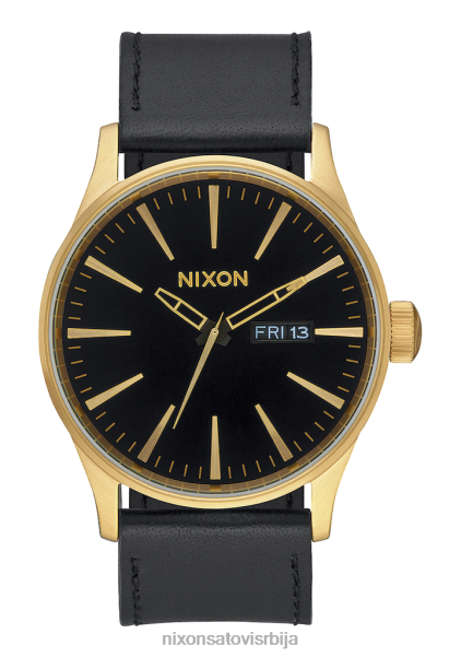 стражарска кожа Nixon златно/црно 6P64X53 гледати