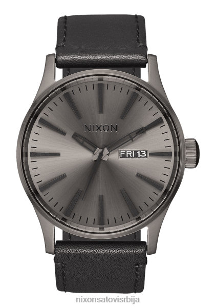 стражарска кожа Nixon гунметал/црна 6P64X54 гледати