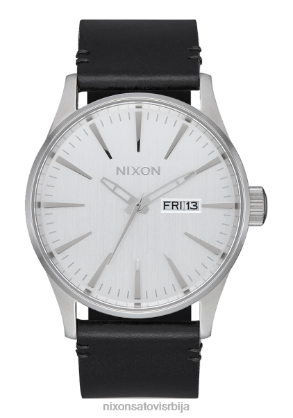 стражарска кожа Nixon све сребрно/црно 6P64X55 гледати