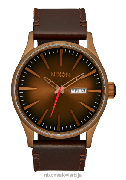 стражарска кожа Nixon бронзано/црно 6P64X59 гледати