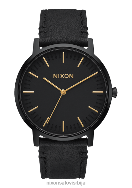 портер кожа Nixon све црно/златно 6P64X60 гледати